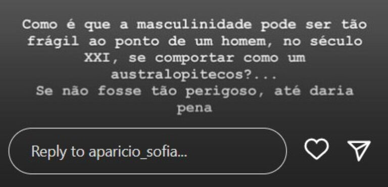 Sofia Aparício lamenta "masculinidade frágil" de marido de Giorgia Meloni