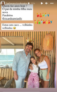 Bárbara Norton de Matos assinala aniversário do 'ex'
