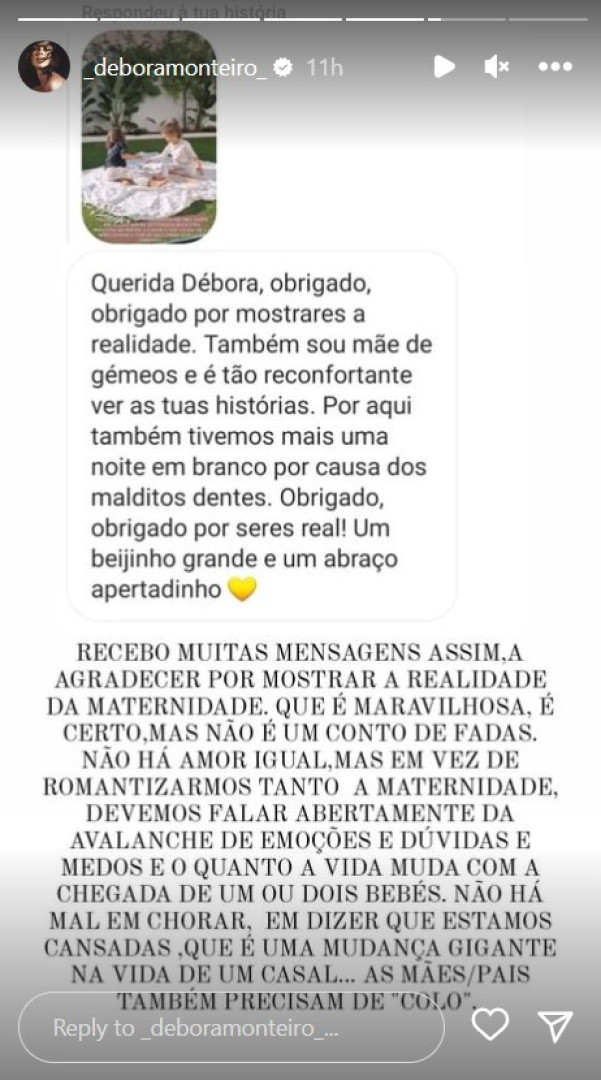 Débora Monteiro: "Não há mal em chorar, dizer que estamos cansadas"