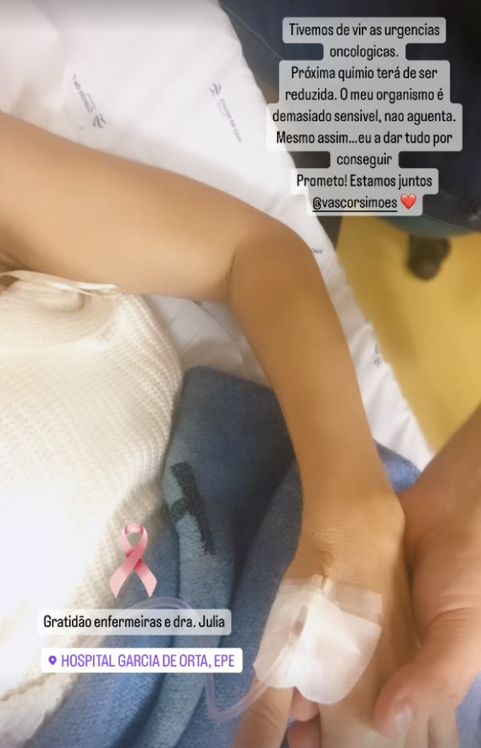 "Próxima quimio terá de ser reduzida. O organismo é demasiado sensível"