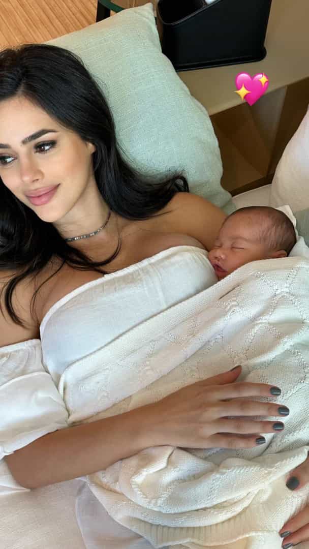 Bruna Biancardi mostra foto com a filha após assalto à casa da família