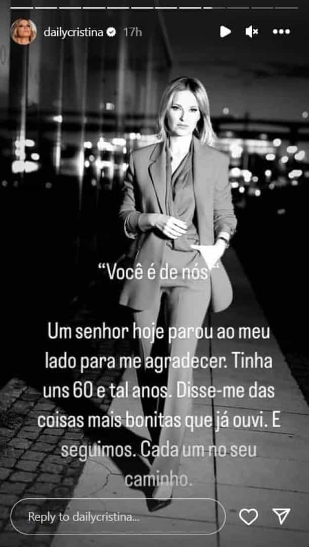 Cristina Ferreira: "Disse-me das coisas mais bonitas que já ouvi"