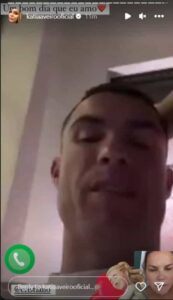 Katia Aveiro mostra videochamada com Ronaldo: "Um bom dia que amo"