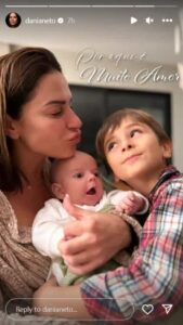 "Muito amor". Dânia Neto em retrato ternurento com os filhos