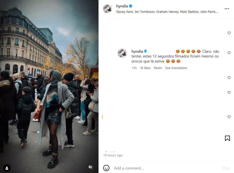 Rita Pereira responde a ‘farpa’ após tentativa de passeio em Paris