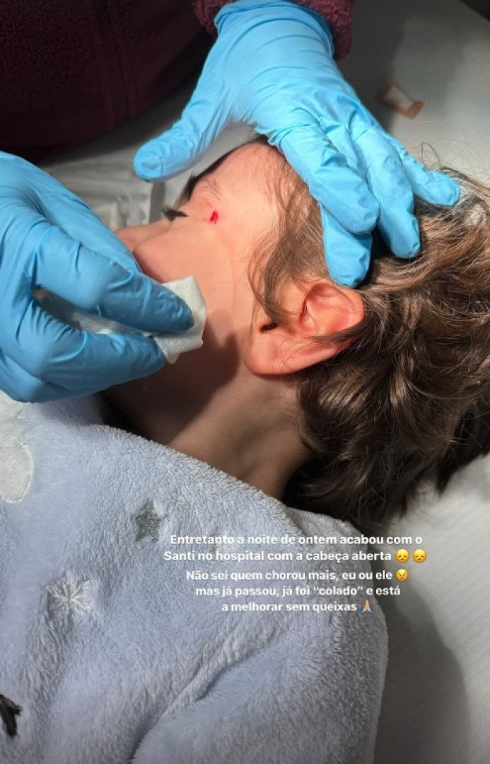 Filho de Liliana Filipa e Daniel Gregório assistido no hospital