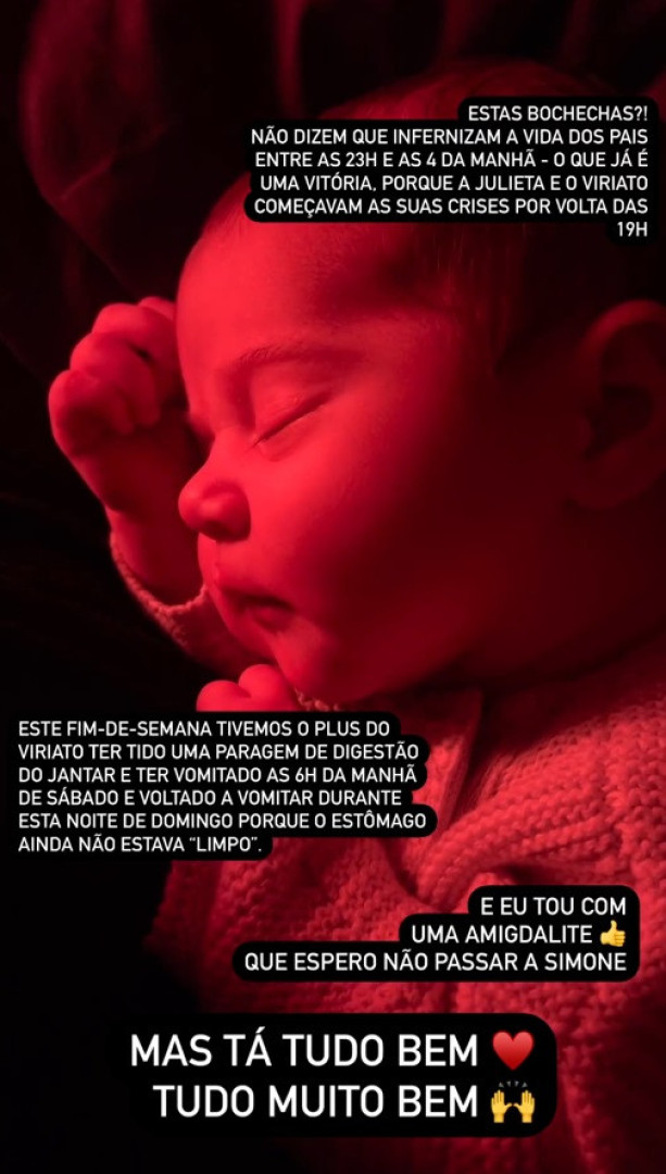 Filipa Gomes mostra nova foto da filha e relata dias desafiantes