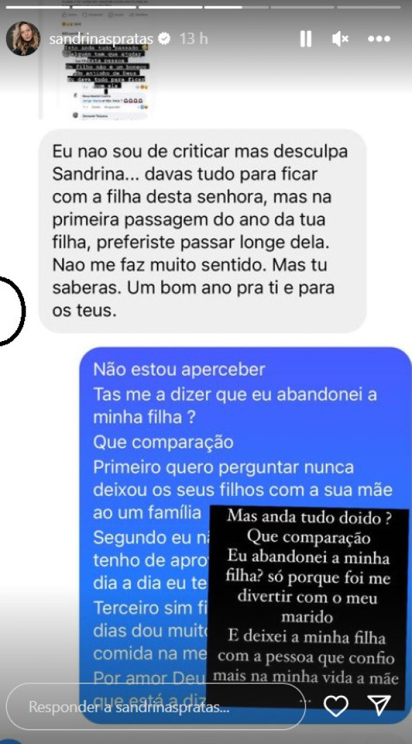 "Mas anda tudo doido? Eu abandonei a minha filha"
