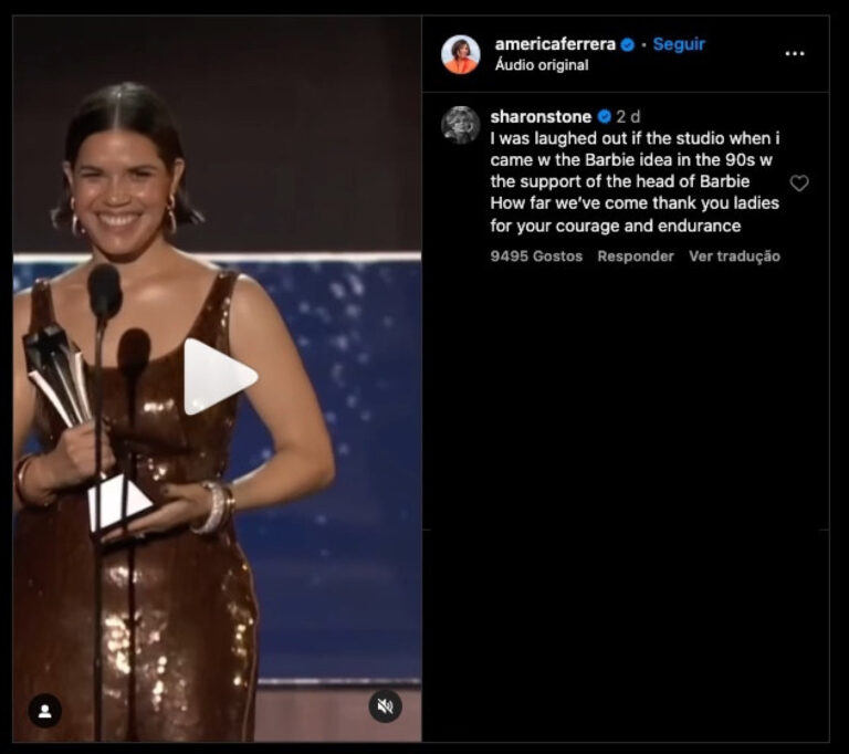 Sharon Stone quis fazer filme sobre a Barbie nos anos 90. "Riram-se"