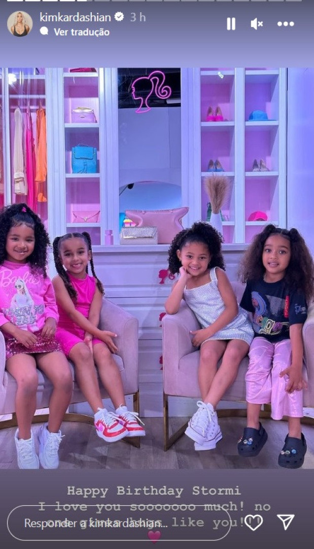 Kim Kardashian dedica carinhosas palavras à sobrinha Stormi