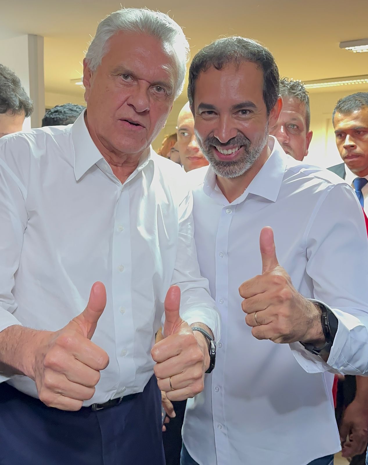 Fernando pellozo e Ronaldo Caiado