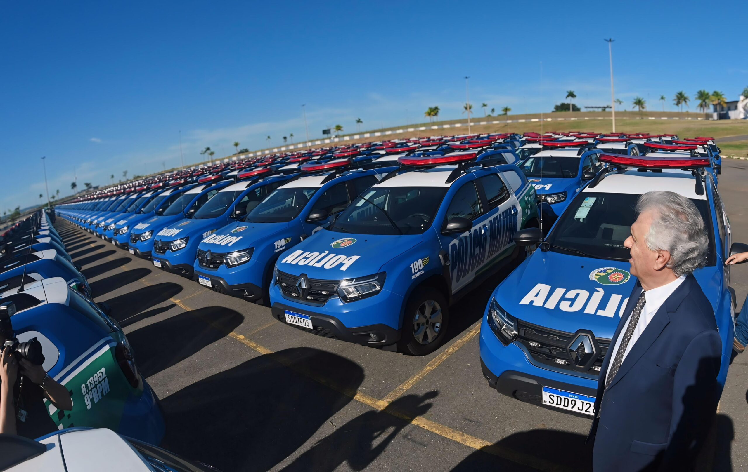 segurança pública de Goiás recebem 3.061 novas viaturas