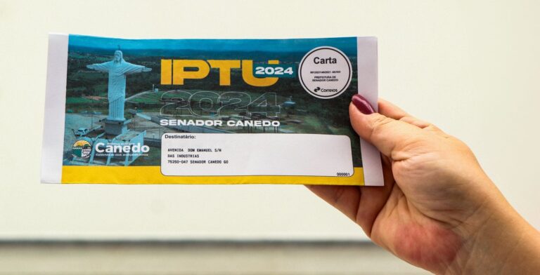 Senador Canedo prorroga prazo para pagamento do IPTU