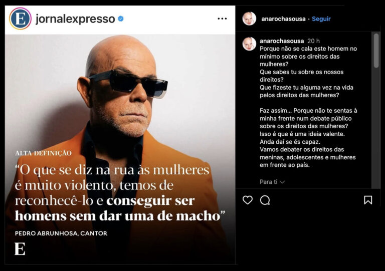 Ana Rocha de Sousa indignada com Pedro Abrunhosa: "Que sabes tu?"