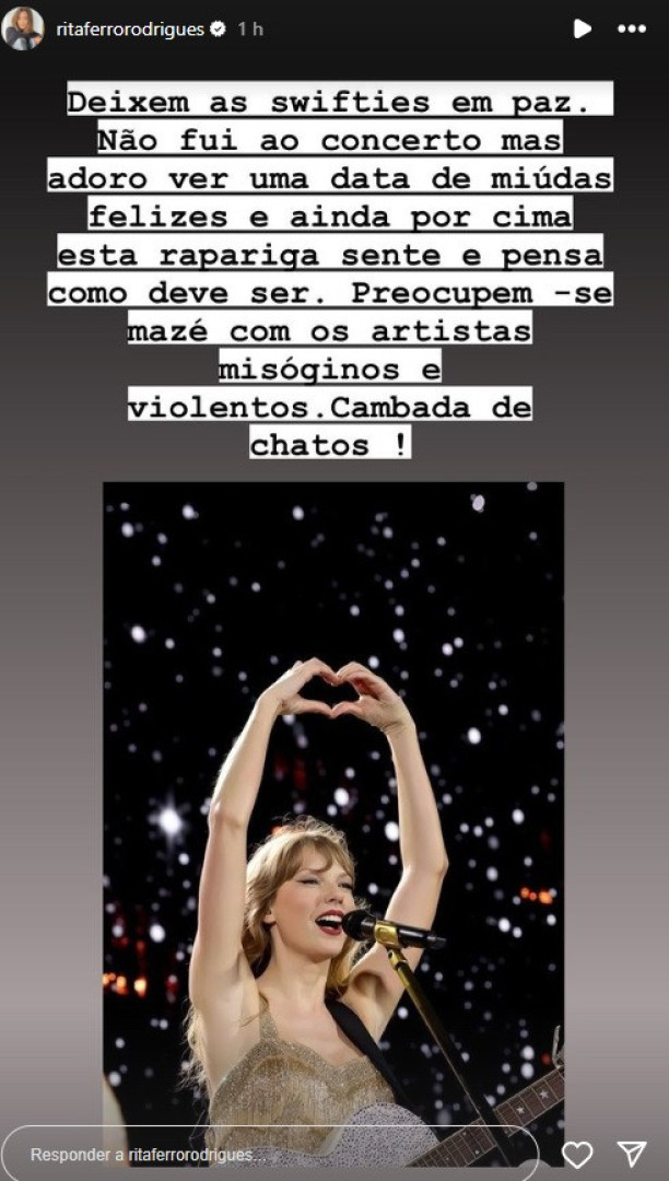Críticas a fãs de Taylor Swift? "Deixem as ‘Swifties’ em paz"