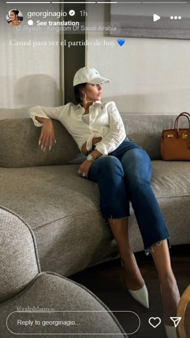 Descontração com elegância: O visual de Georgina Rodríguez