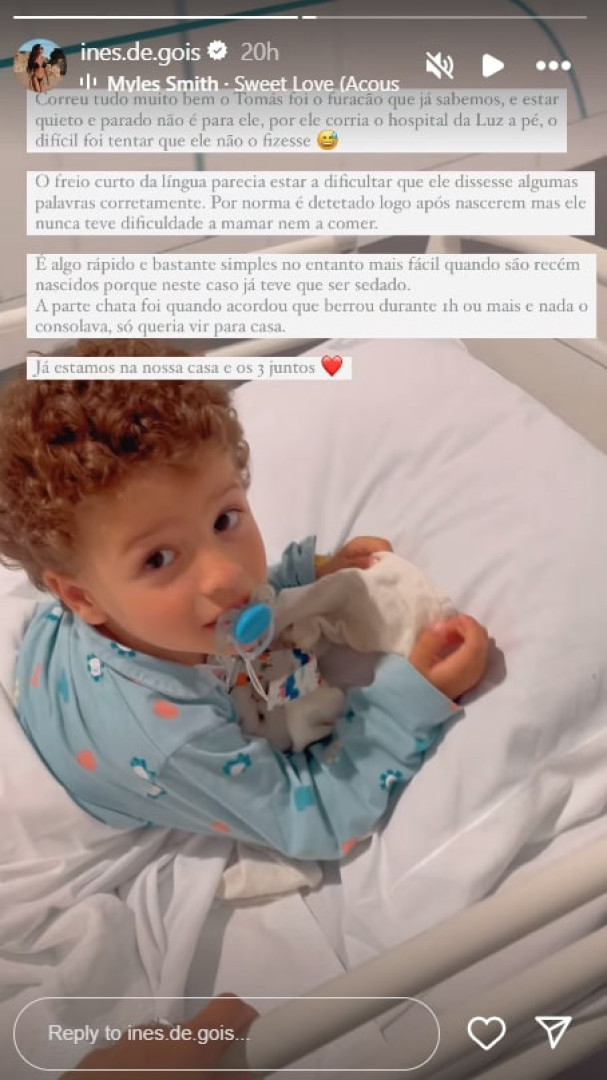 Filho de José Carlos Pereira submetido a operação