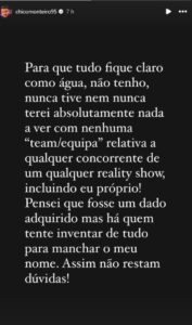 "Há quem tente inventar de tudo para manchar o meu nome"