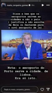 Maria Cerqueira: "Os aeroportos servem as cidades e não o país"