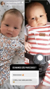 Sofia Arruda mostra fotografia dos filhos. "São parecidos?"