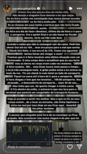 Vanessa Martins: "Ontem tive dos piores dias da minha vida"