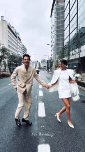 Isabela Valadeiro e Carlos Ferra já se casaram pelo civil