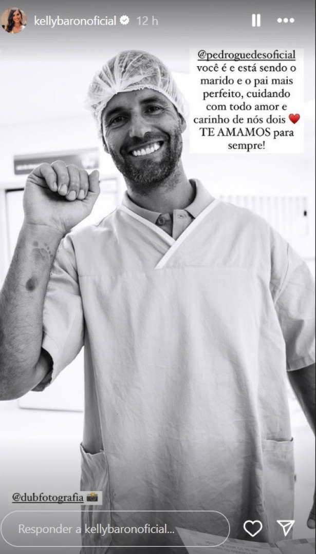 Kelly Baron declara-se a Pedro Guedes. "Marido e pai mais perfeito"