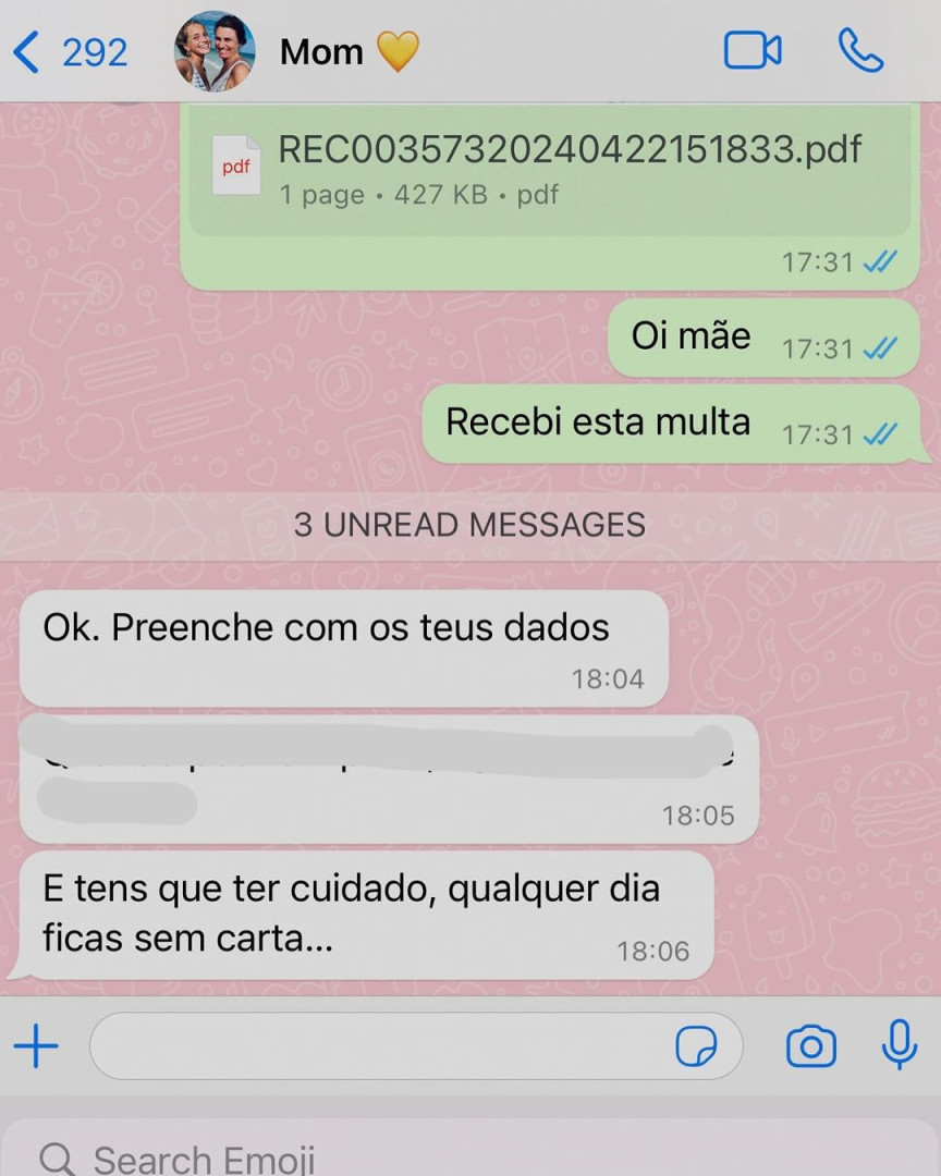 Margarida Corceiro foi multada e recebeu sermão da mãe. "Qualquer dia..."