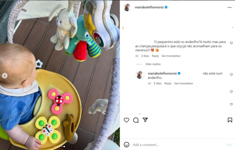 "Não é mau para crianças?". Maria Botelho responde a fã após crítica