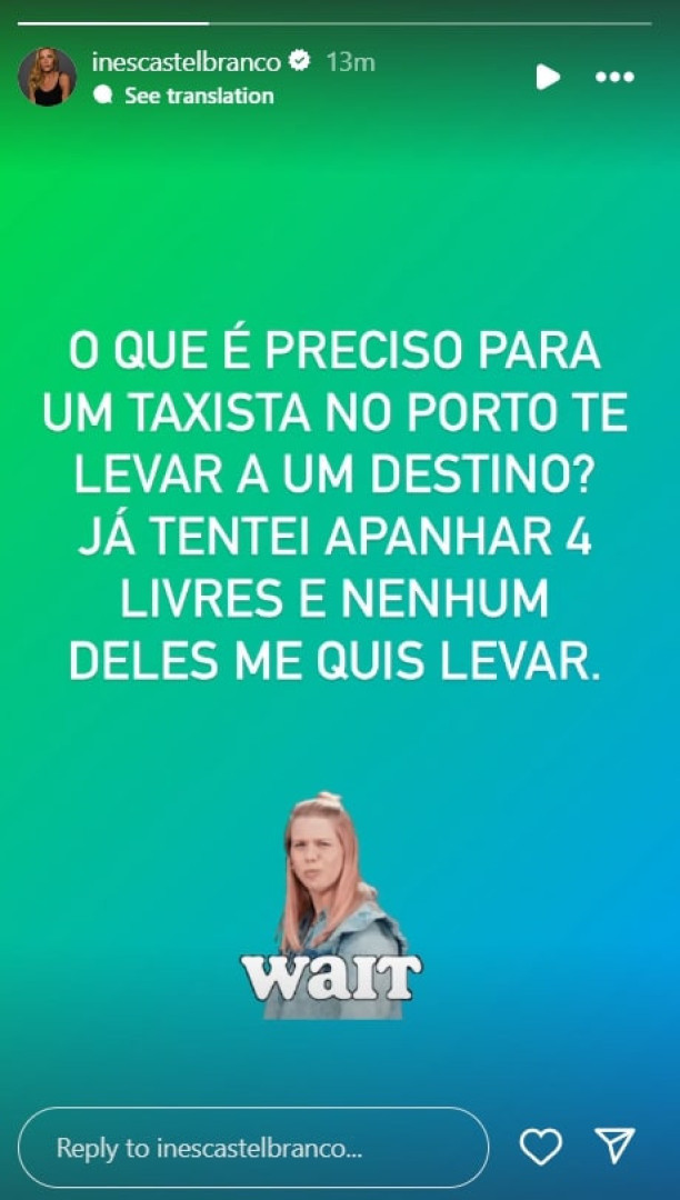 "O que é preciso para um taxista no Porto te levar a um destino?"