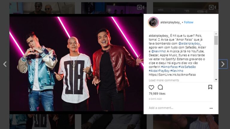 Com ‘Amor Falso’, Aldair Playboy alcança top 50 músicas mais virais do mundo no Spotify