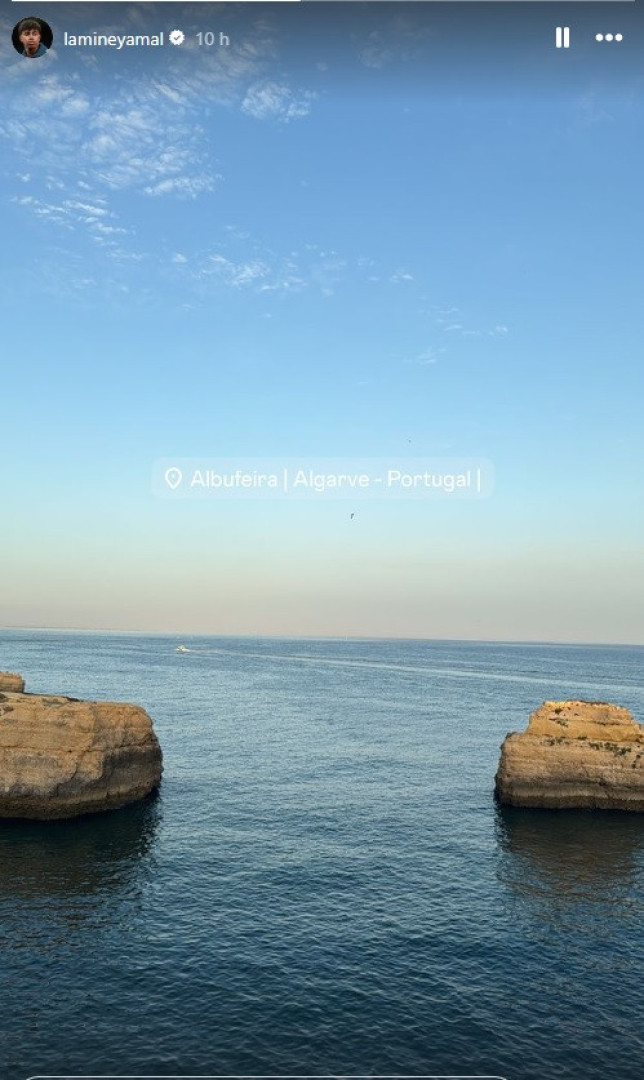 Jovem futebolista Lamine Yamal está de férias em Portugal