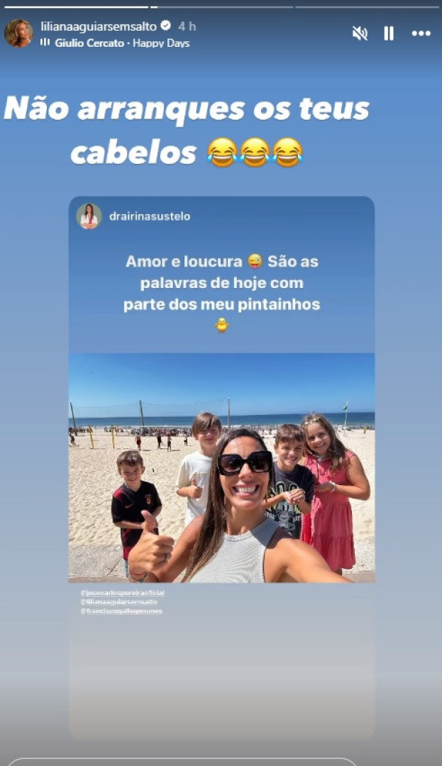 Liliana Aguiar brinca com namorada do ‘ex’ José Carlos Pereira