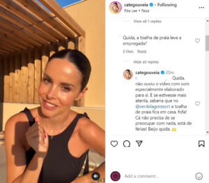 'Deus me proteja da sua inveja...'. Catarina Gouveia responde a 'hater'