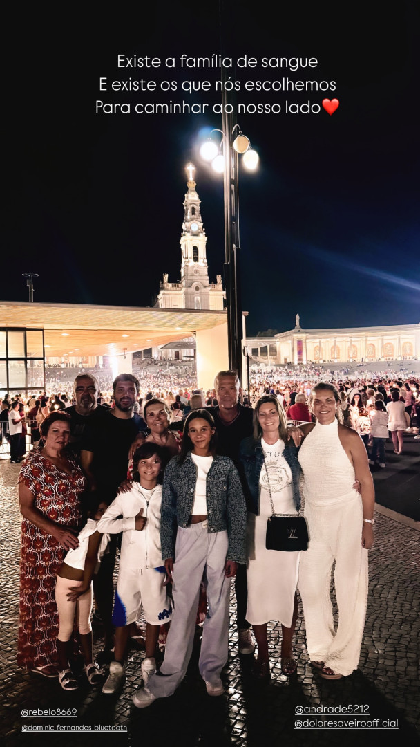 Katia e Dolores Aveiro estiveram no Santuário de Fátima