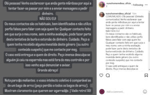 Nuno Homem de Sá alerta para burla em seu nome: "Cuidado"