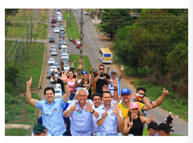 Leandro Vilela destaca infraestrutura e recebe apoio em grande carreata por nove bairros de Aparecida de Goiânia