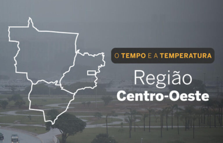PREVISÃO DO TEMPO: tempo chuvoso predomina no Centro-Oeste, nesta sexta-feira (25)