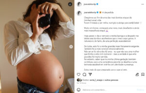 "Foram 9 meses a ser ninho". Joana Teles 'despede-se' da barriga