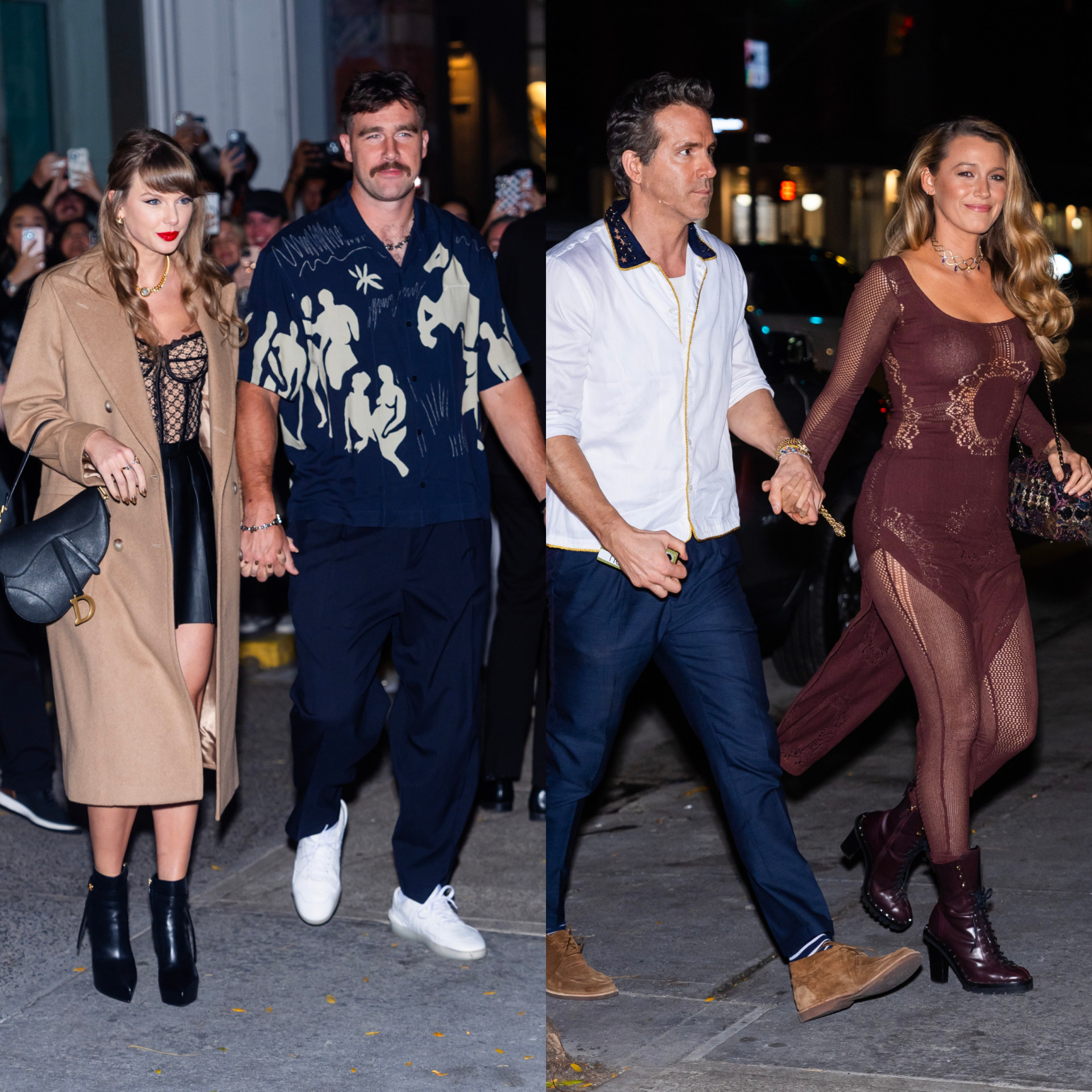 Taylor Swift e Travis Kelce em encontro com Blake Lively e Ryan Reynolds