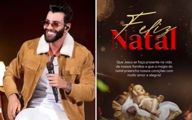 Gusttavo Lima recebe alta, faz post desejando feliz Natal e viaja a Goiás: ‘Amor e alegria’