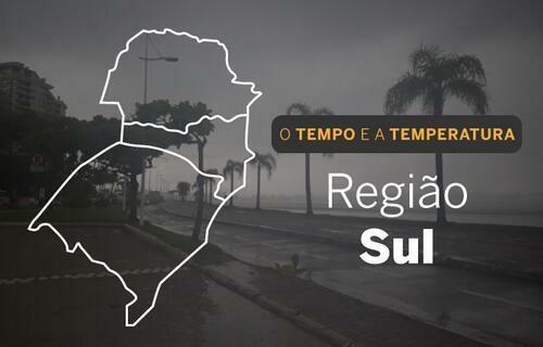 PREVISÃO DO TEMPO: Alerta de tempestades na região Sul