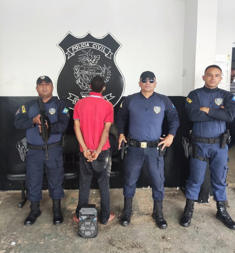 GCM prende suspeito de furto a residência ,em Senador canedo