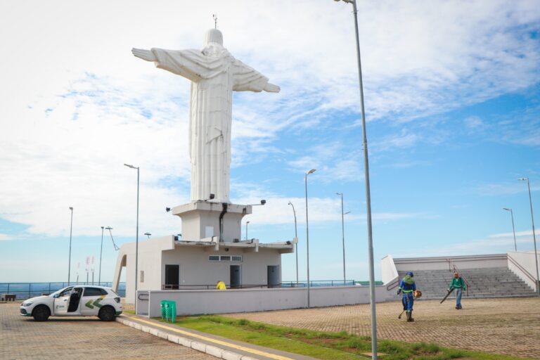 Morro de Santo Antônio um dos principais postais de Senador Canedo,passa  por manutenção  periodicamente