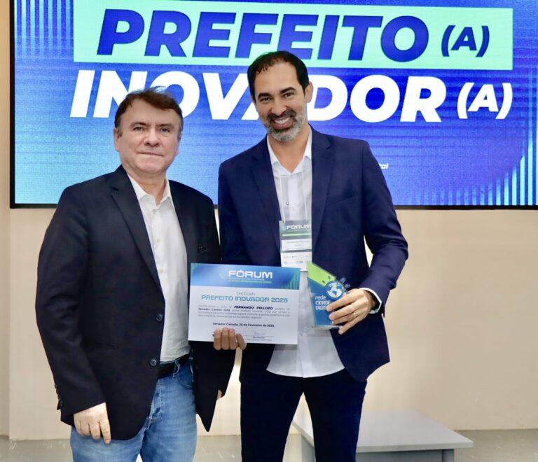 Pellozo  recebe título  de Prefeito Inovador por Senador Canedo