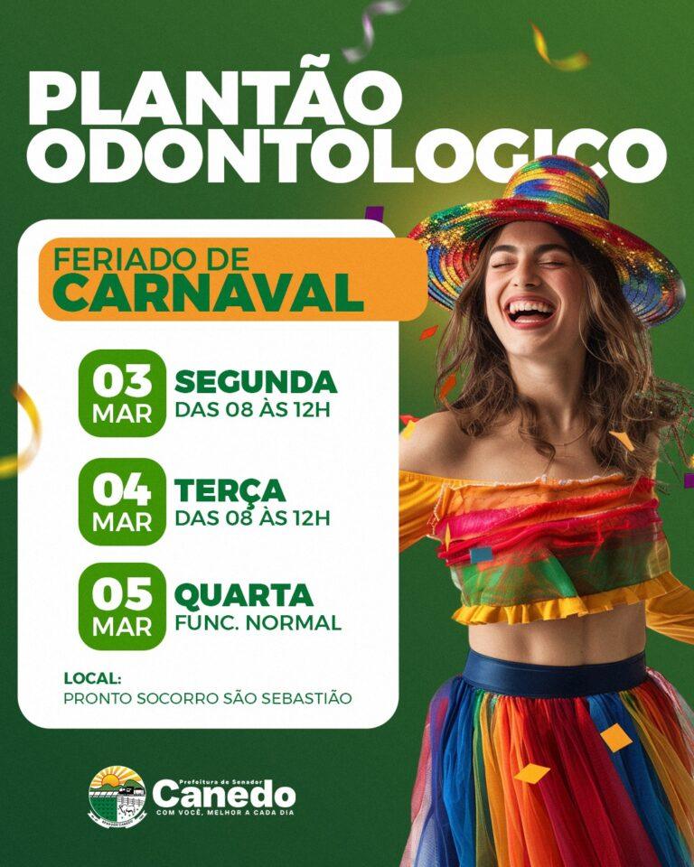Plantão odontológico garantirá atendimento durante o feriado de Carnaval
