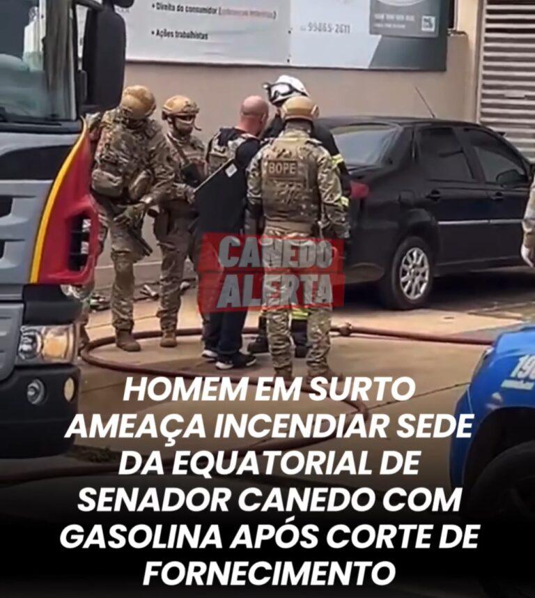 Homem Surta e Ameaça Colocar Fogo em Equatorial Energia Após Corte de Fornecimento