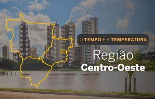 PREVISÃO DO TEMPO: segunda-feira (3) com muitas nuvens e pancadas de chuva no Centro-Oeste