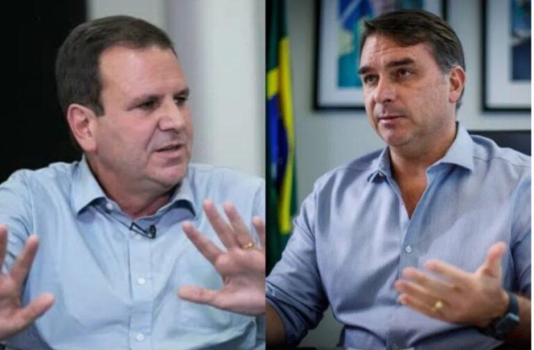 Paes e Flávio  Bolsonaro  trocam farpas  nas redes: “Rei da rachadinha “