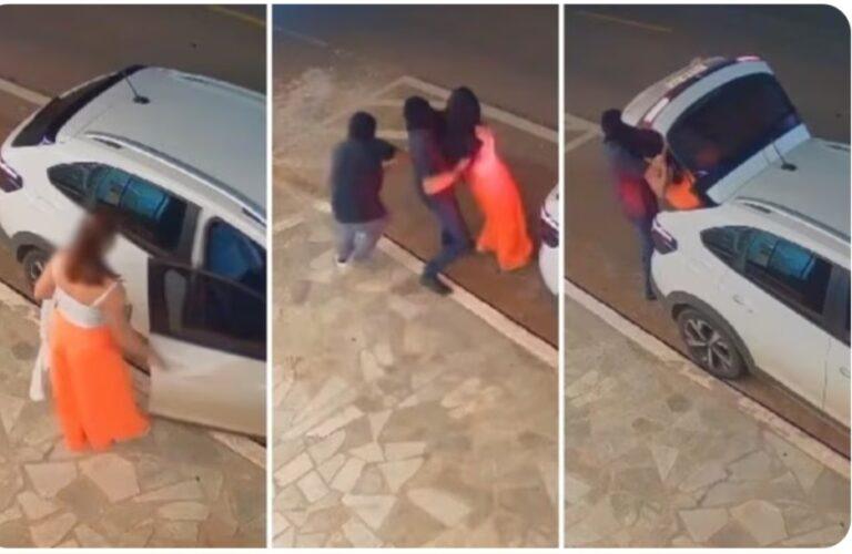 Vídeo de falso sequestro  de uma mulher  vai parar na internet  e mobiliza forças  policiais